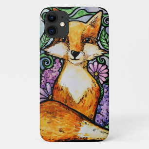 Rotfuchs-Blumen-Naturkunst Case-Mate iPhone Hülle