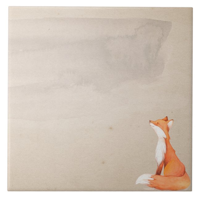 Rotfuchs Fliese (Vorderseite)
