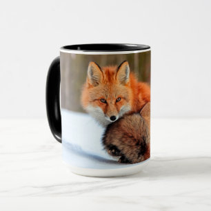 Rotfuchs im Schnee   Yukon Tasse