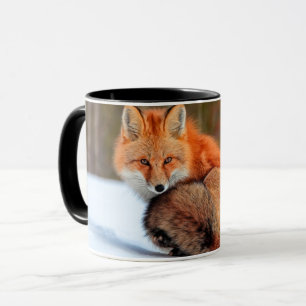 Rotfuchs im Schnee   Yukon Tasse