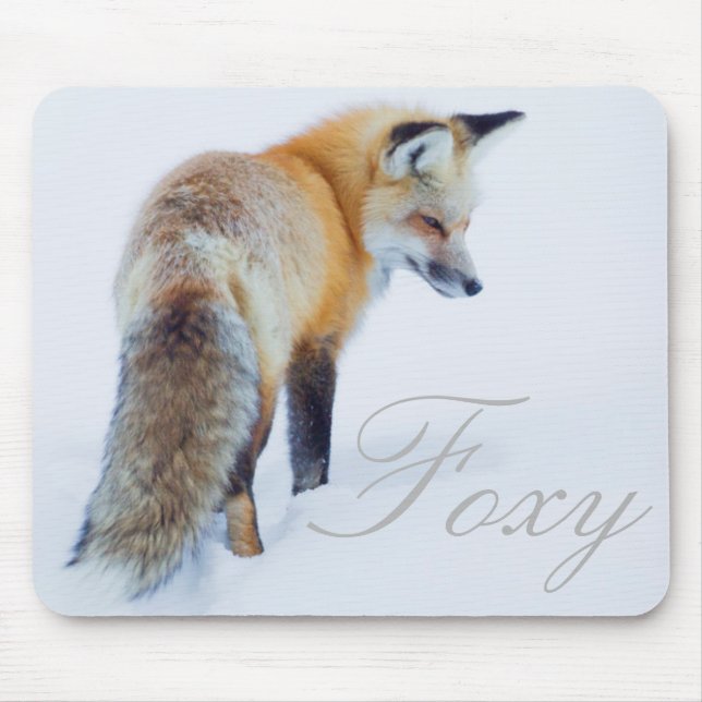 Rotfuchs im Winter Mousepad (Vorne)