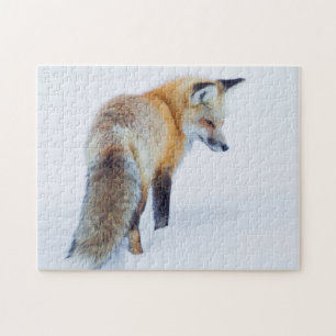 Rotfuchs im Winter Puzzle