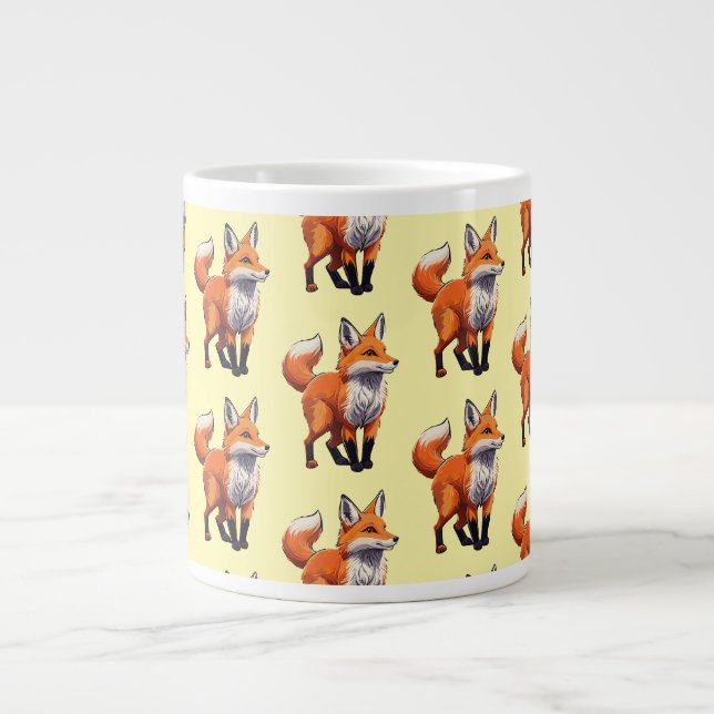 Rotfuchs Jumbo-Tasse (Vorderseite)