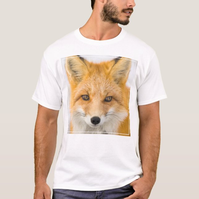 Rotfuchs-Porträt T-Shirt (Vorderseite)