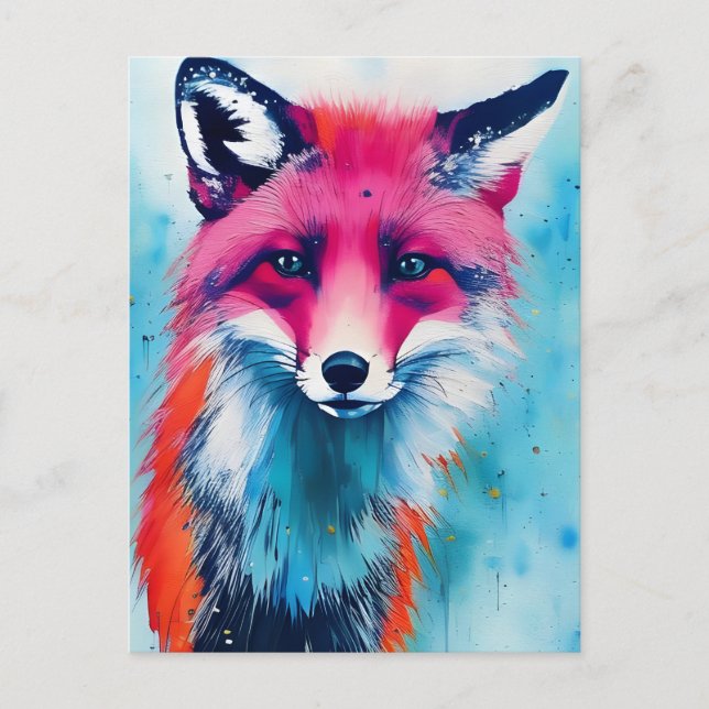 Rotfuchs Postkarte (Vorderseite)