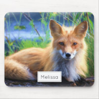 Rotfuchs Verlegen im Gras Landschaftlich Personali
