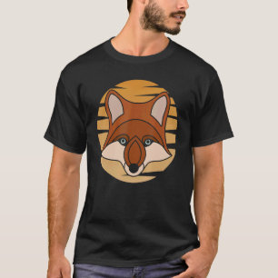 Rotfuchs Waldtier wildes Raubtier mit Fuchsmuster T-Shirt