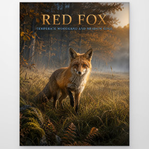 Rotfuchs-Waldwiese TIERWELT Postkarte