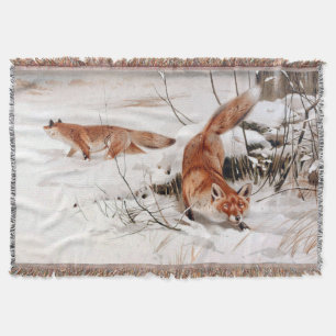Rotfüchse im Schneewinter (von Wilhelm Kuhnert) Decke