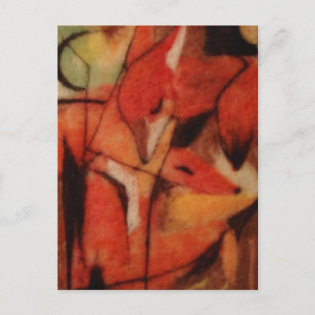 Rotfüchse Postkarte (Vorderseite)