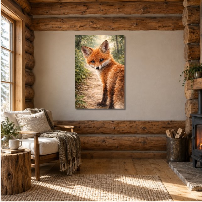 Rotfuchsjunges Waldtier Poster (Von Creator hochgeladen)