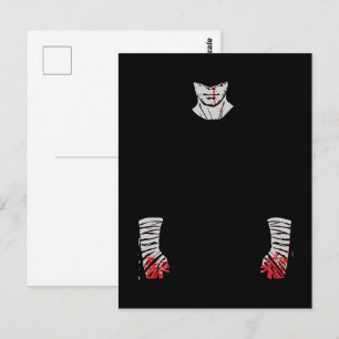 Rotgefärbter Krieger der Schatten Postkarte