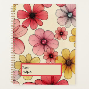 Rotgelbe Wilde Blume Planer