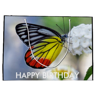 Rotgelber Schmetterling Gestalt Jezebel Große Geschenktüte