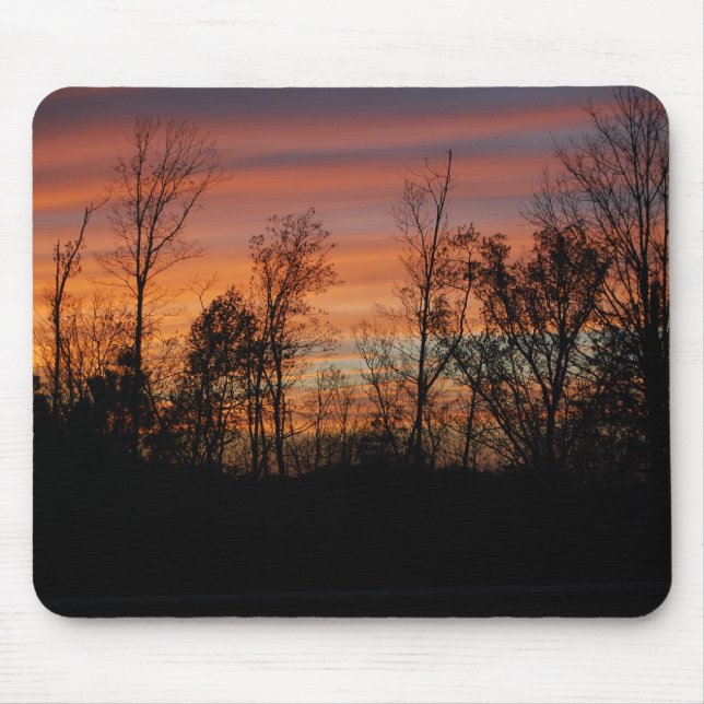 Rotglühen-Sonnenuntergang mousepad (Vorne)