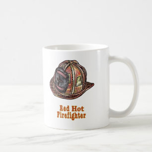 Rotglühender Feuerwehrmann Kaffeetasse