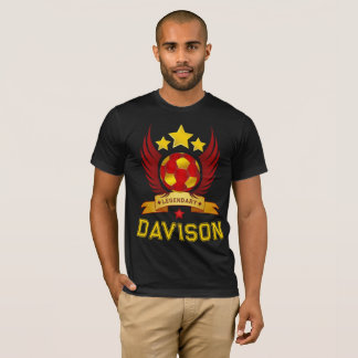 Rotgold-Fußballfarben-Design T-Shirt