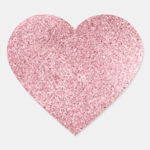 Rotgold Herz-Aufkleber