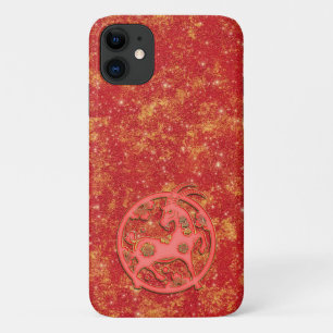 Rotgold Mondjahr Chinesisches Neujahr Zodiak Ziege Case-Mate iPhone Hülle