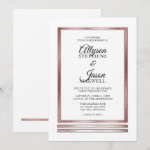 Rotgold | White Modern Simple Elegante Wedding