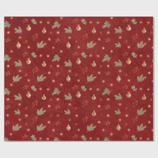 Rotgoldenes Weihnachtspapier Geschenkpapier