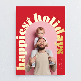 Rotgoldfett Foto Weihnachten Folien Feiertagskarte