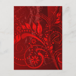 Rotgrunge Postkarte