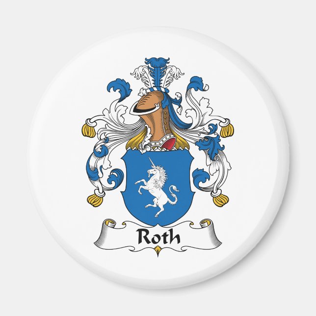 Roth Familienwappen Magnet (Vorne)