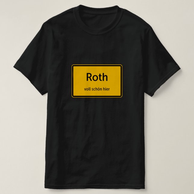 Roth Herren Männer T-Shirt Tshirt Shirt (Design vorne)