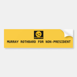 ROTH, MURRAY ROTHBARD FÜR NON-PRESIDENT AUTOAUFKLEBER