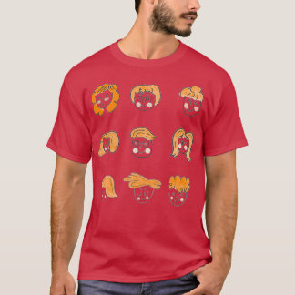 Rothaarige Aufkleber T-Shirt