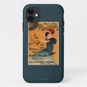 Rothaarige Frau erwartet Luftballons Vögel Poster Case-Mate iPhone Hülle