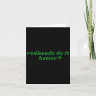 Rothaarige machen es am St. Patrick's Day besser,  Karte