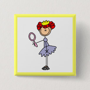 Rothaarige Prinzessin Button
