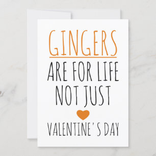 Rothaarige sind fürs Leben und nicht nur für den V Feiertagskarte
