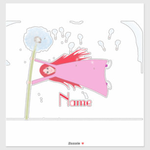 Rothaariger Löwenmädchen Girl Thunder_Cove Aufkleber