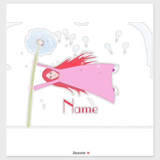 Rothaariger Löwenmädchen Girl Thunder_Cove Aufkleber (Blatt)