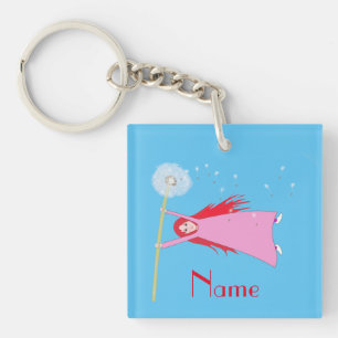 Rothaariger Löwenmädchen Girl Thunder_Cove Schlüsselanhänger