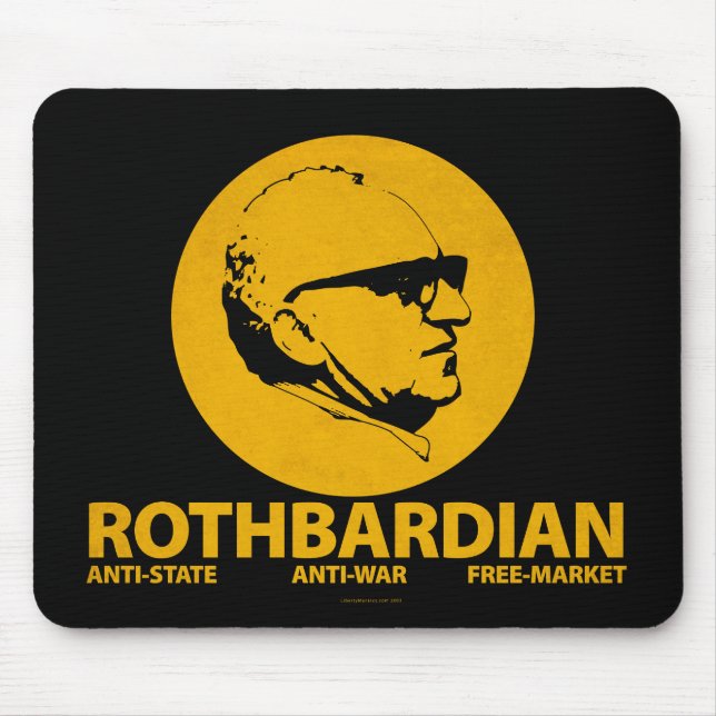 ROTHBARDIAN Mausunterlage Mousepad (Vorne)