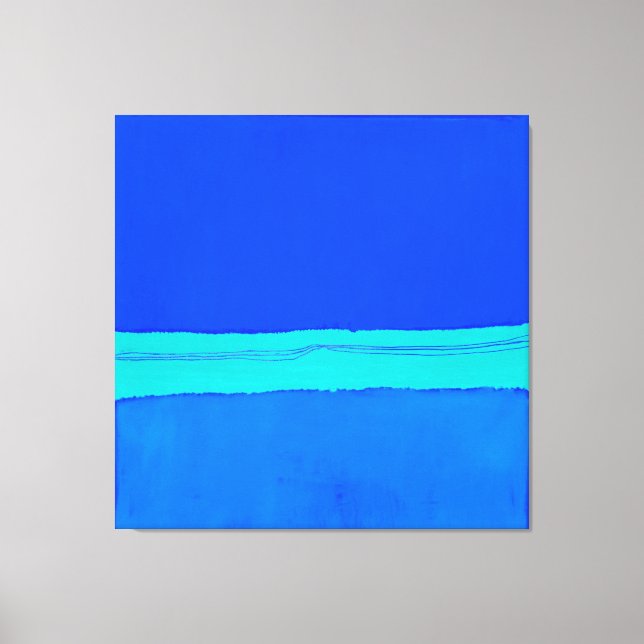 RothBleau Stretched Canvas Print Leinwanddruck (Vorderseite)