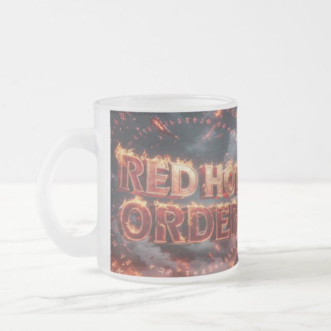 Rotheiße Ordnung Mattglastasse (Links)