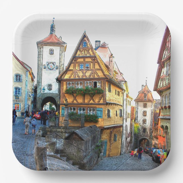 Rothenburg 2001 pappteller (Vorderseite)