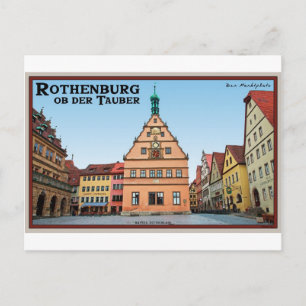 Rothenburg an der Tauber - der Marktplatz Postkarte