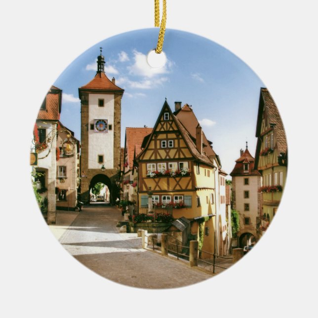 ROTHENBURG, DEUTSCHLAND KERAMIKORNAMENT (Vorne)
