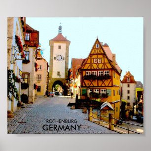 ROTHENBURG, DEUTSCHLAND POSTER