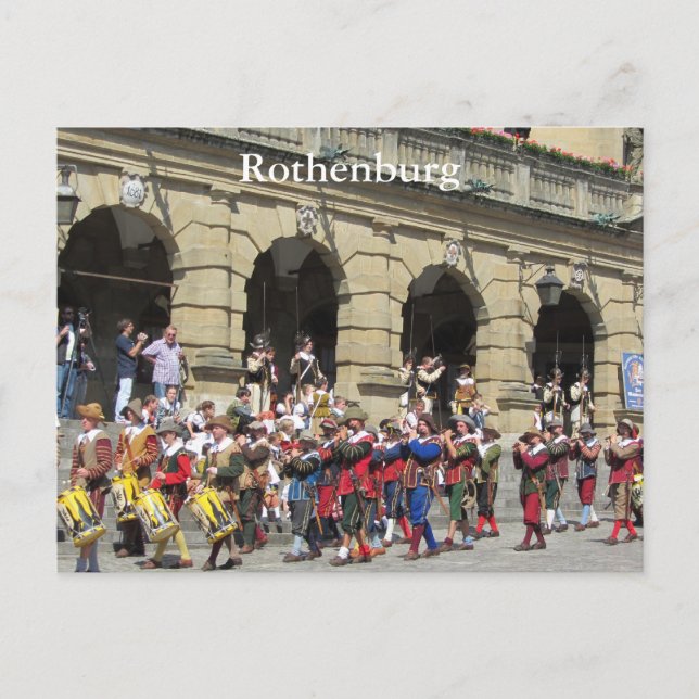 Rothenburg, Deutschland Postkarte (Vorderseite)