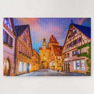 Rothenburg - Eine romantische Sicht auf das mittel Puzzle