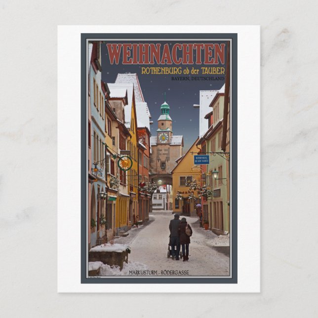 Rothenburg - Markusturm Weihnachten (Vorderseite)