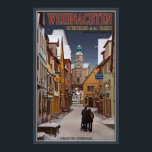 Rothenburg - Markusturm - Weihnachten Poster<br><div class="desc">Christmastime Scene aus Rothenburg ob der Tauber,  Deutschland</div>