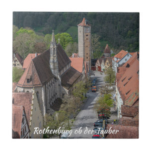 Rothenburg ob der tauber Altstadt von oben Fliese